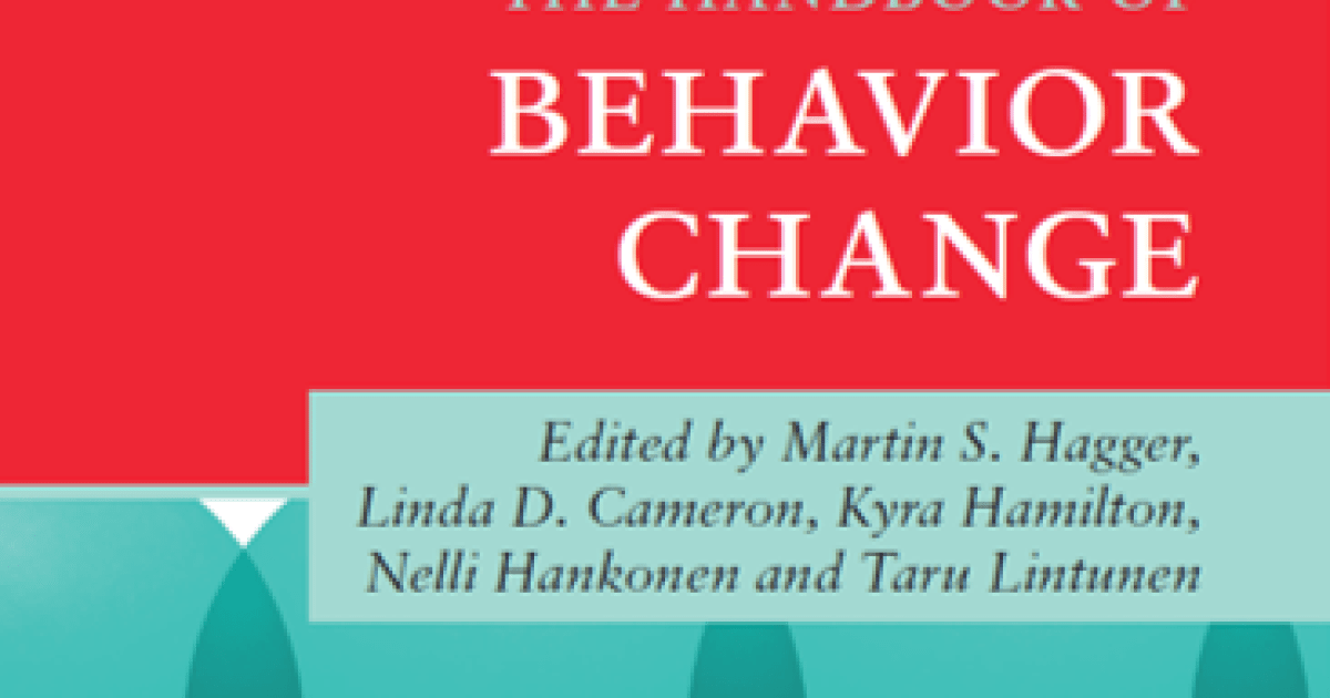 Handbook of Behavior Change julkaistu | Behaviour Change and Wellbeing ...