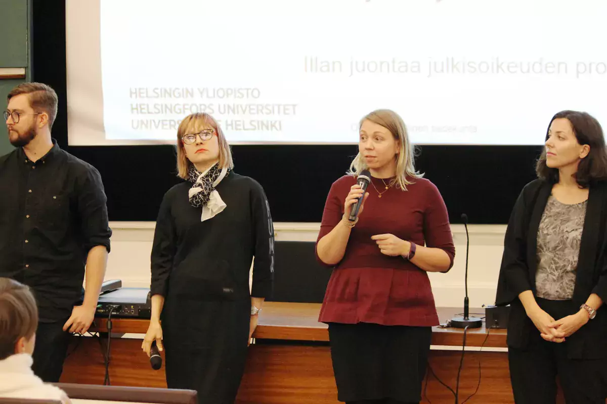 Intohimona tutkimus. Haastateltavana neljä tutkijaa.