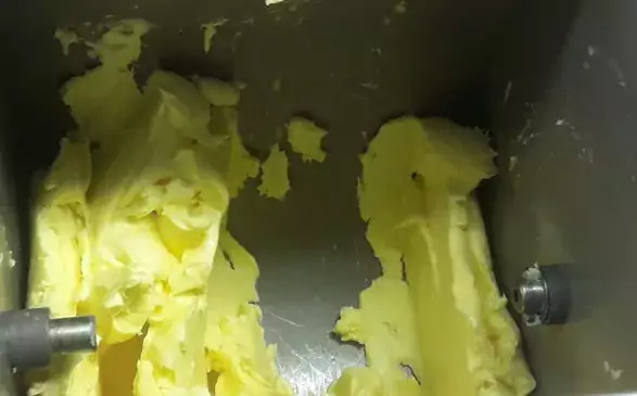 Butter churned from experimental milk