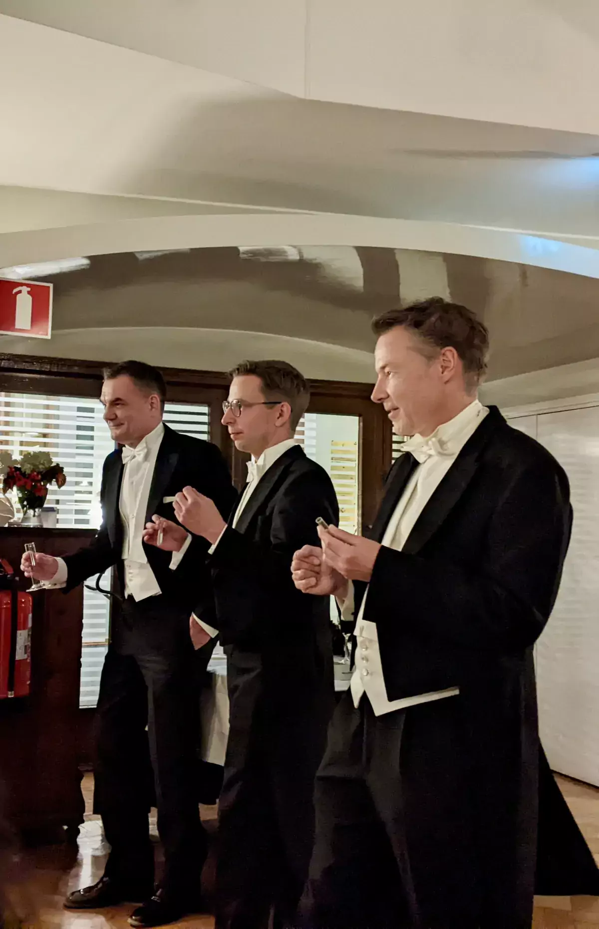 Mini games between Professor Robert Robinson, Dr Tommi Kotila and Professor Pekka Lappalainen