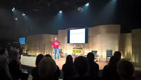 Vincenzo Cerullo on stage at Slush 2015