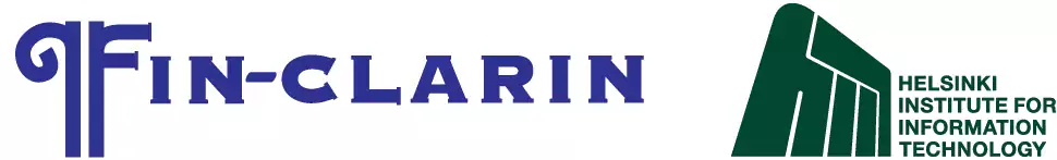 FIN-CLARIN and HIIT logos