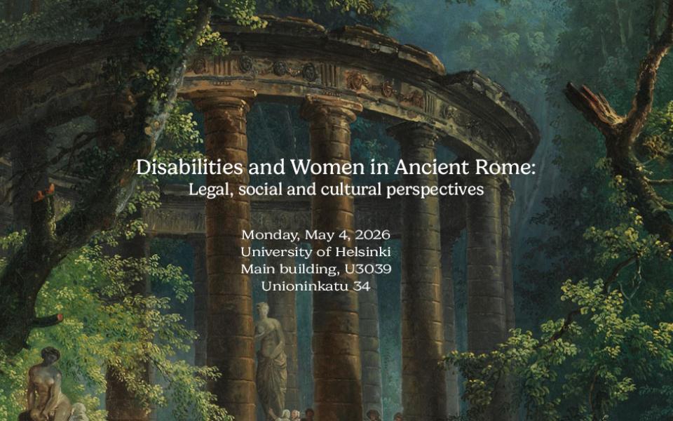Disabilities and Women in Ancient Rome Conference 4.5.2026