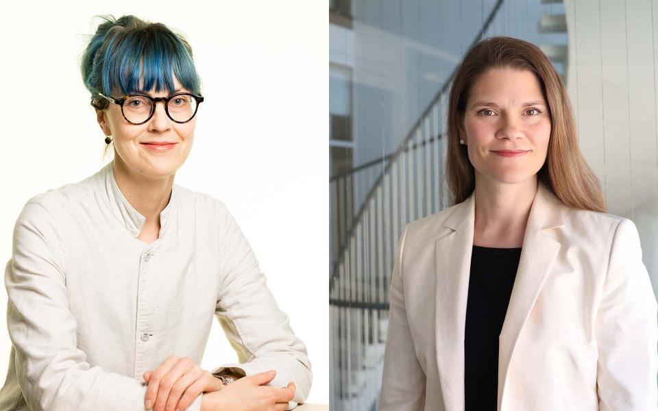 Riikka Koulu ja Susanna Lindroos-Hovinheimo