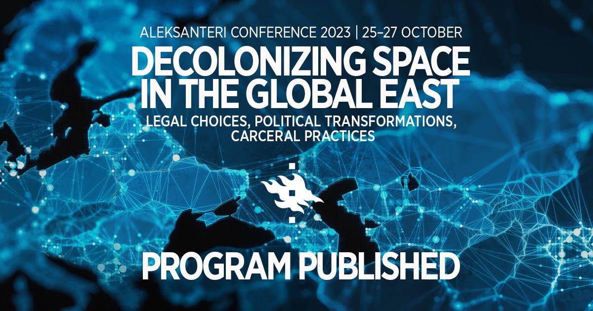 The Aleksanteri Conference 2023 program released Aleksanteri